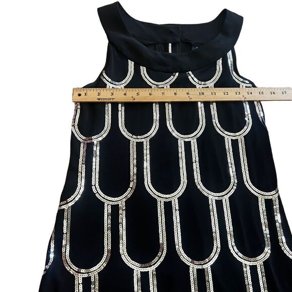 B. Smart Black Sequined Cocktail Dress. Sleeveless. Size 4. Great Condition! - Picture 10 of 12